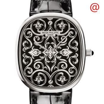 Patek Philippe Golden Ellipse Automatic Black Dial Men's